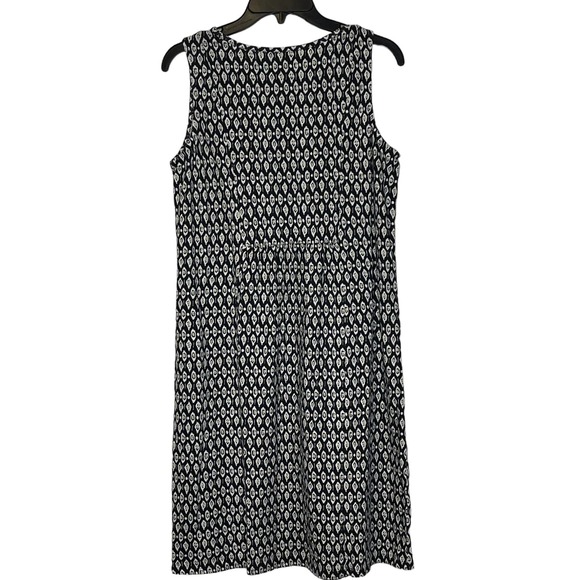 J.Jill Geo Textured Print A-Line Shift Dress Sleeveless 100% Cotton Small‎ Women - Picture 9 of 9
